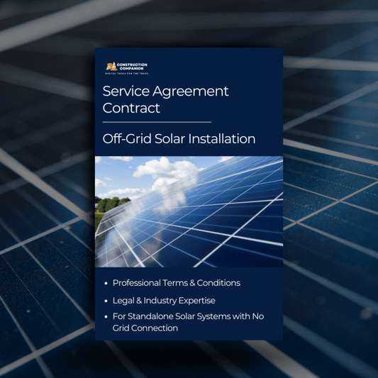 Off-Grid Solar Installation Contract Template
