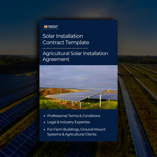 Agricultural Solar Installation Agreement Template