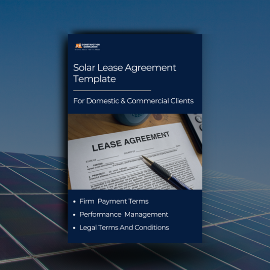 Solar Lease Contract Template