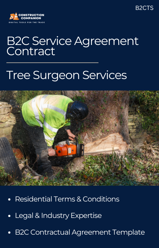 Service Agreement contract : A Template for Tree Surgeon services