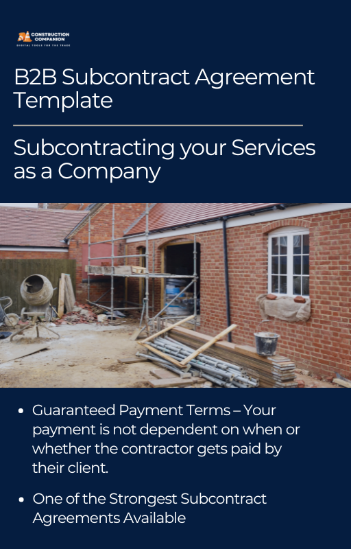 Subcontract Strategy Subcontracting Templates – Construction Companion