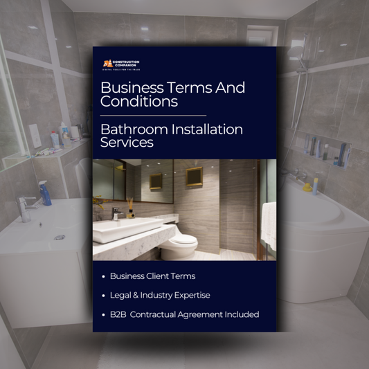 Bathroom Installation  : B2B Business Contract Terms and Conditions