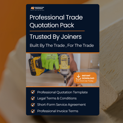 Built for Joiners | Terms & Conditions | Quote Template Pack