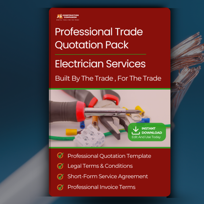 Electrician Terms & Conditions | Quote Template Pack