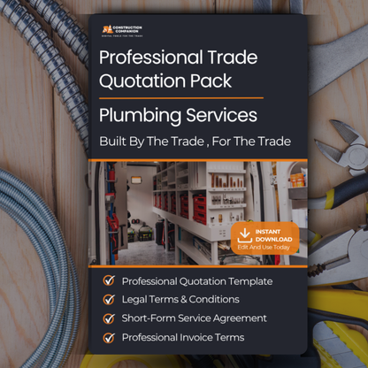 Plumbing & Heating Terms & Conditions | Quote Template Pack