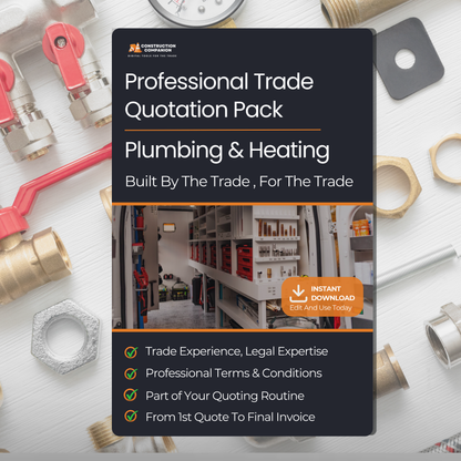 Plumbing & Heating Terms & Conditions | Quote Template Pack