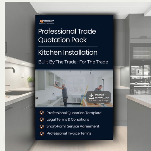 Kitchen Installation Terms & Conditions | Quote Template Pack
