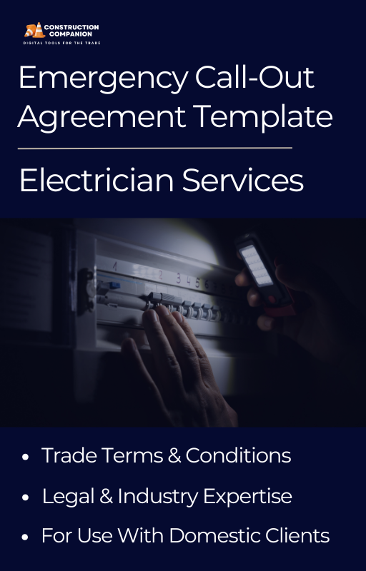 Emergency Call-Out Agreement Template for Electricians (UK | Domestic Clients)