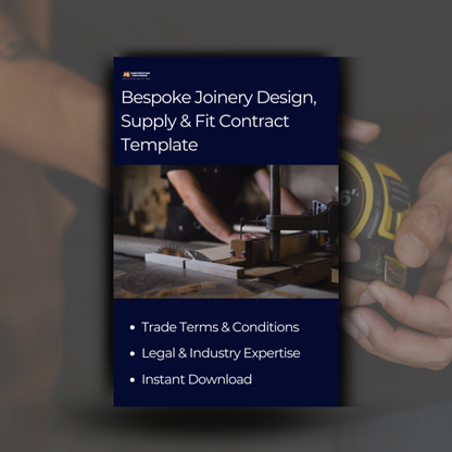 Bespoke Joinery Design, Supply & Fit Contract Template