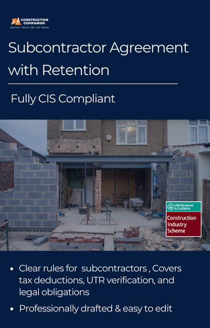 Subcontractor Agreement with Retention (CIS-Compliant)