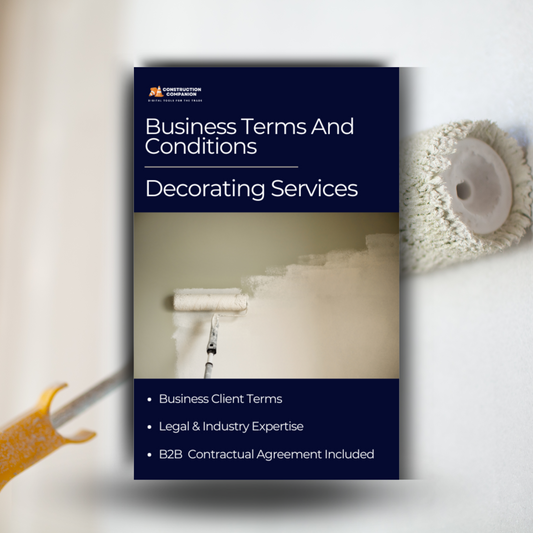 Business terms and conditions template for painters and decorators 