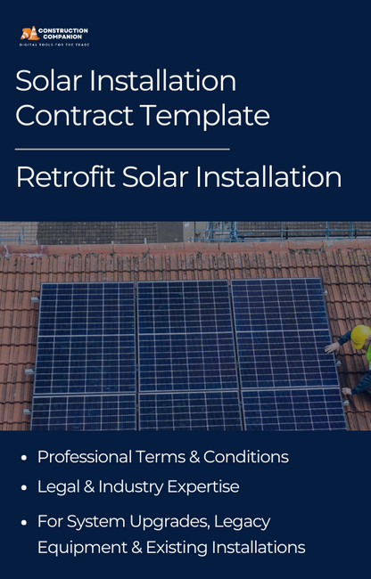 Retrofit Solar Installation Contract Template