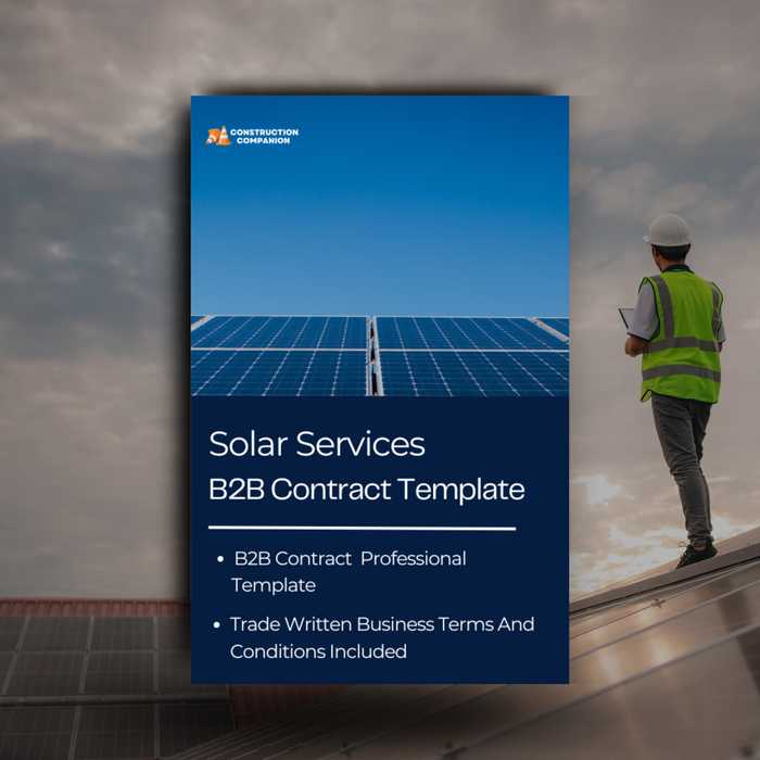 B2B solar installation contract template for UK commercial solar installers and business clients