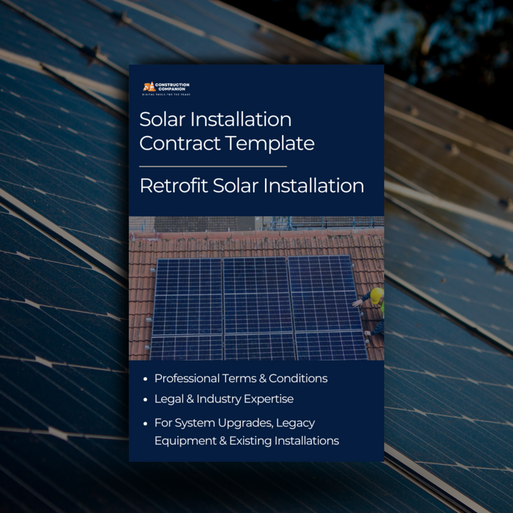 Retrofit Solar Installation Contract Template
