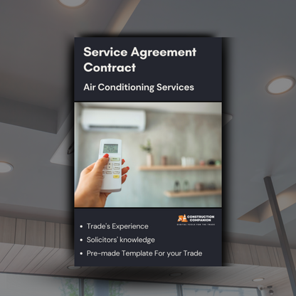 Contract Template : Hvac services with trade written terms and ...